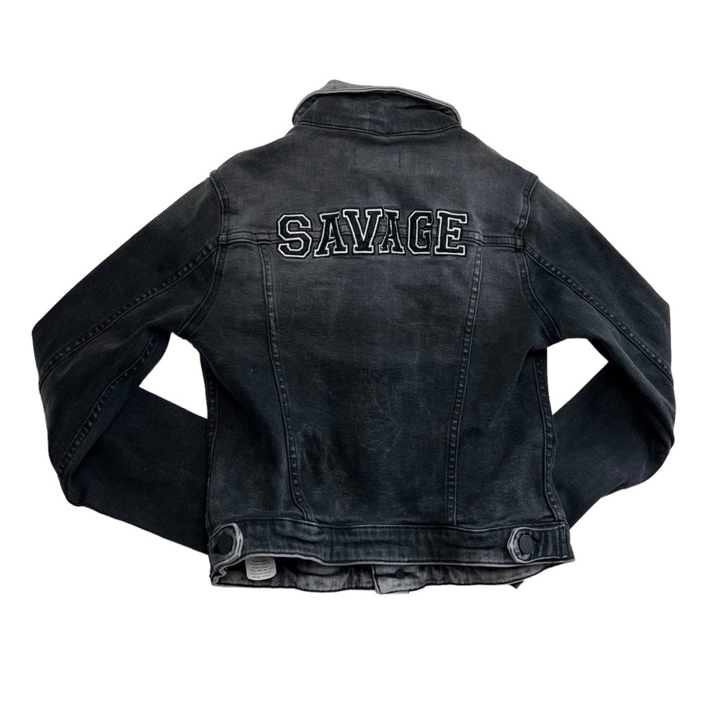 DL1961 “Savage” Faded Black Stretch Denim Jacket